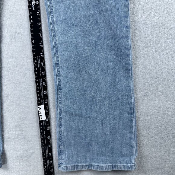 Democracy Bootcut Jeans Size 14W Women's AB Solution Light Wash Mid Rise Blue - Picture 9 of 12